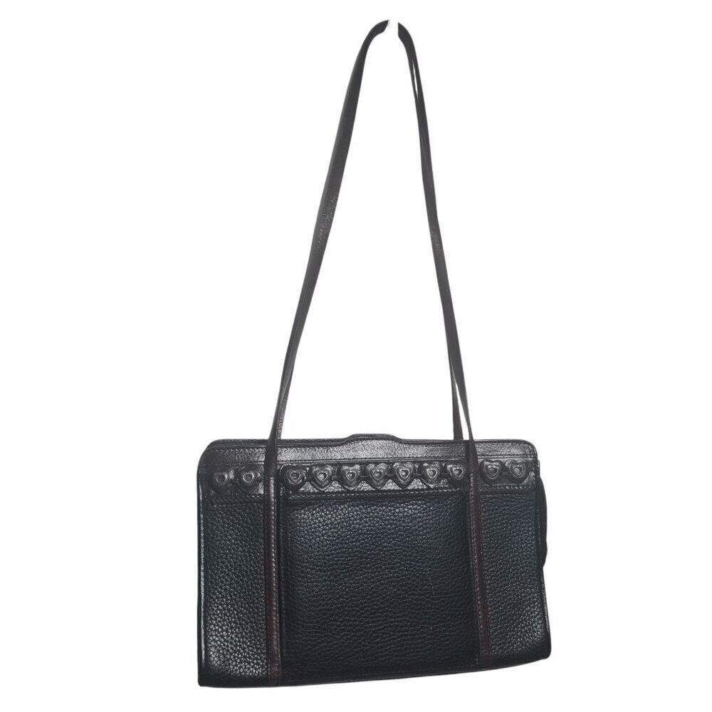 Brighton Black Brown Women's Mulit-compartment Shoulder Purse